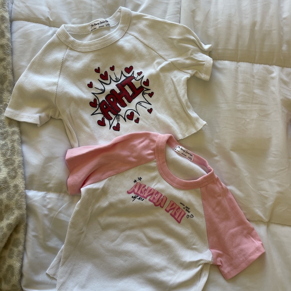 Alpha Phi Graphic Baby Tees